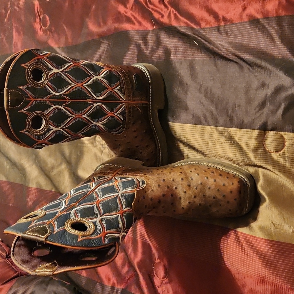 Mens Justin Work Boot Size 8 1/2